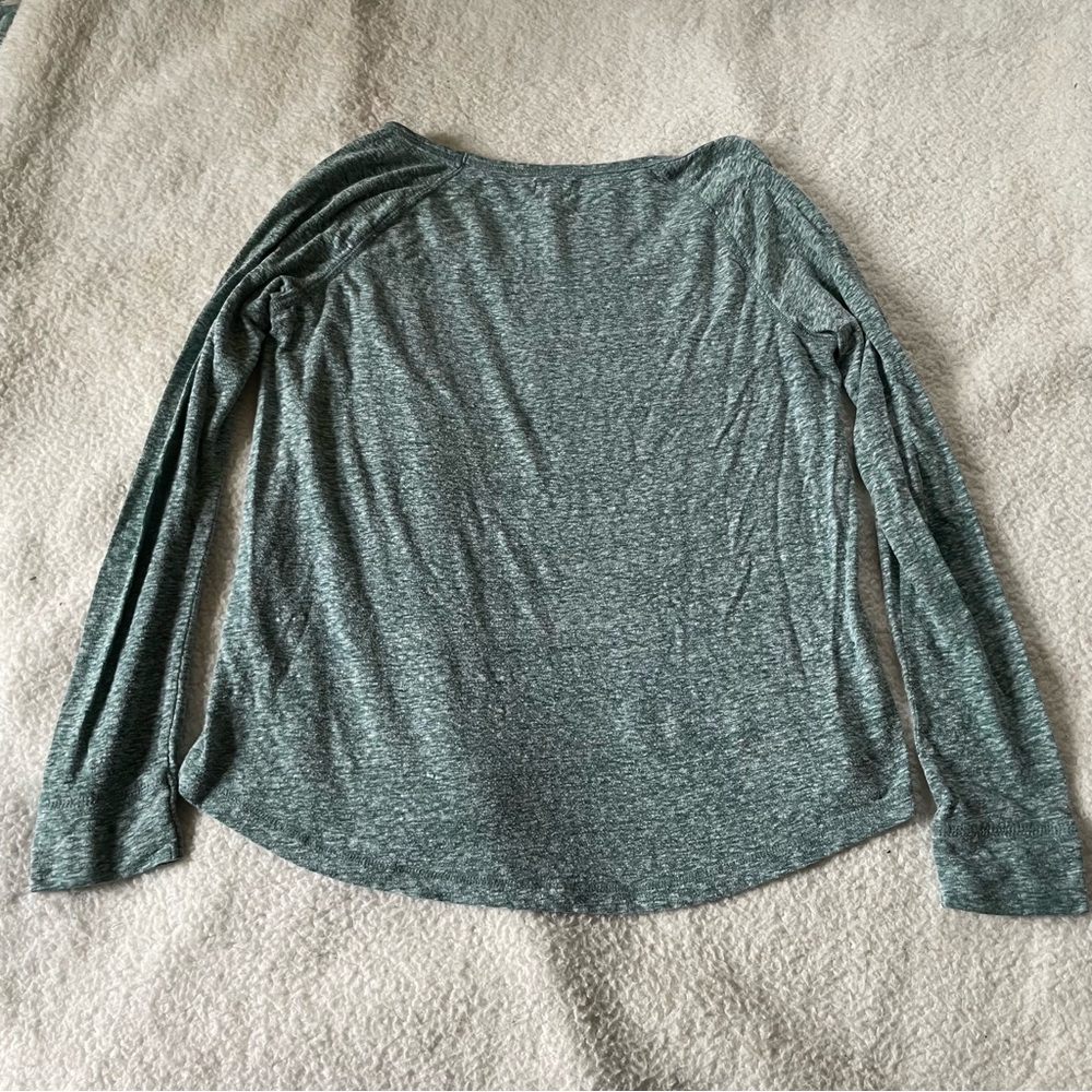 C&S Blue Green Long Sleeve Woman’s Cropped Shirt Size XS - Picture 5 of 5